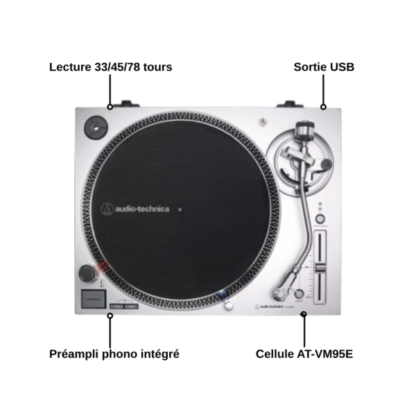 Audio-Technica LP120XUSBSV Platine Vinyle – Image 2