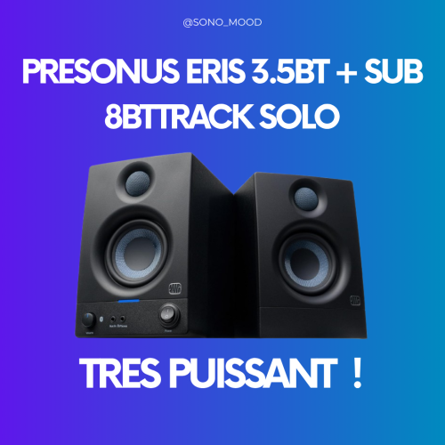 PreSonus Eris 3.5BT + Sub 8BT : une config de monitoring compacte et puissante